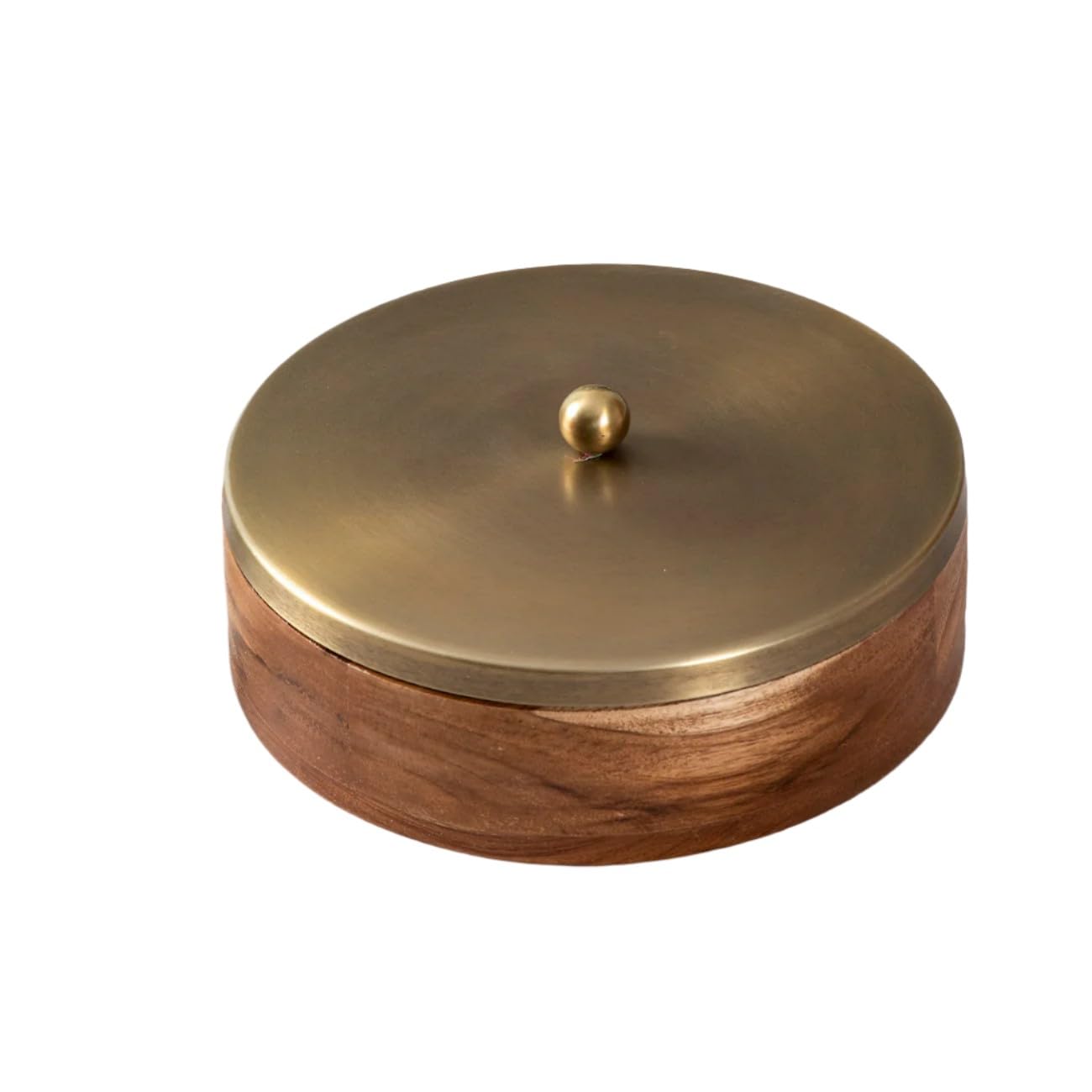 wooden spice box with wooden 8 bowls for spices for kitchen/gift item, gold color